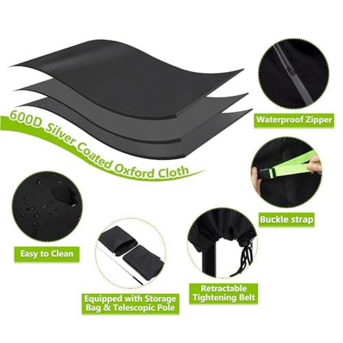 Thumbnail 2 de GEMITTO Funda para Parasol 🌂 Impermeable y Resistente