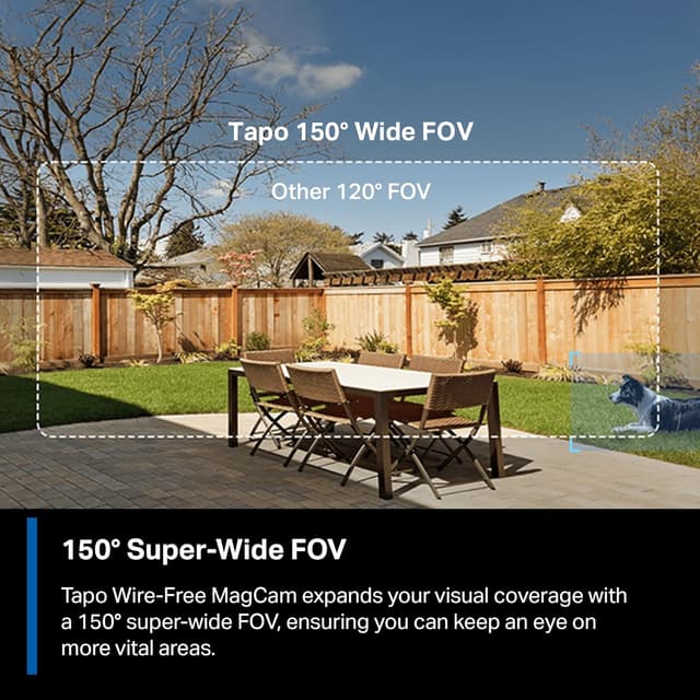 Detalle 2 de Tapo by TP-Link Wire-Free MagCam C425 Magnetic Mount 2K Smart Security Camera