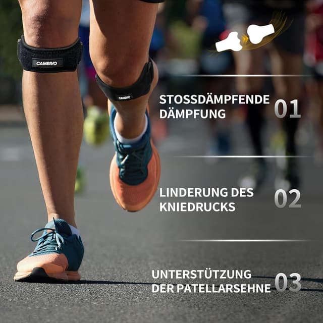 Thumbnail 1 de CAMBIVO Patellasehnenbandage 2er-Set