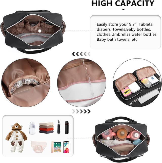 Thumbnail 4 de KONO Baby Wickeltasche Große Reisetasche