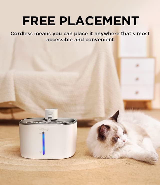 Detalle de FEELNEEDY Katzenbrunnen-Filter Schwämme (6er Pack) als Ersatz für YPD-C004 mit Vorfilter- und Pumpenschwamm