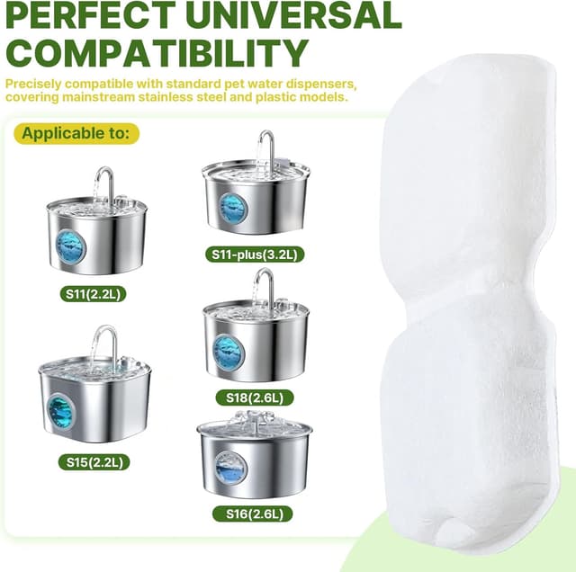 Thumbnail 5 de Universal cat water fountain filters 12 pack