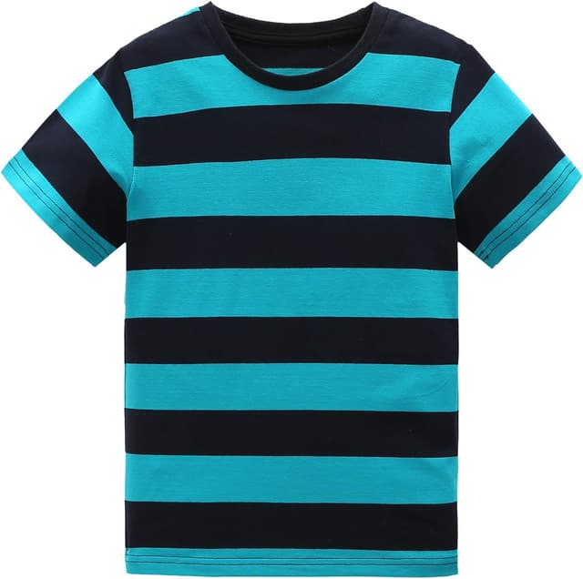 Thumbnail 6 de Aisyee Boys Striped Short Sleeve T-Shirts (Rainbow design) for Ages 1–10