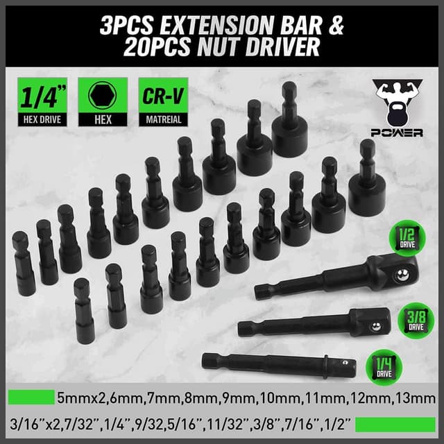 Detalle de SWANLAKE 232-piece security screwdriver bit set with ratchet, nut driver and magnetic holders