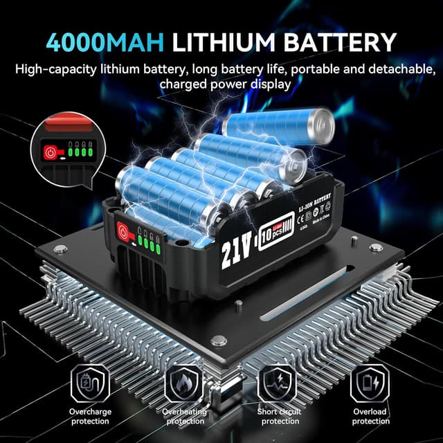 Thumbnail 3 de SEESII Tagliasiepi Elettrico 4000 mAh ✂