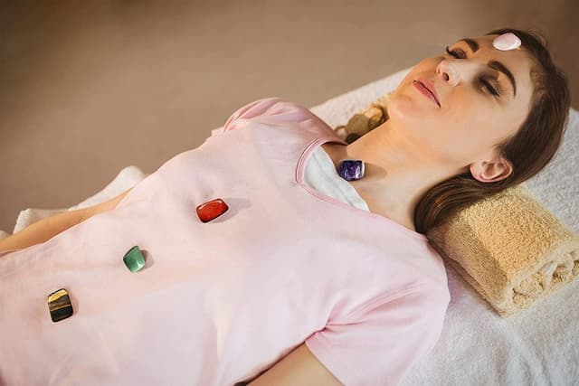 Detalle de Bella Jade lot de 7 pierres semi-précieuses en pierre de paume