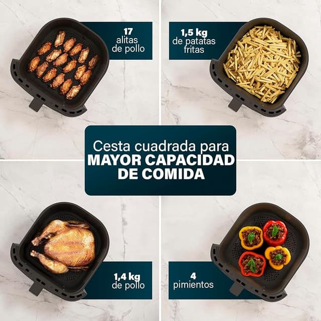 Thumbnail 5 de Princess 182061 Freidora Sin Aceite 6.5L 🍟 Eficiente y Compacta