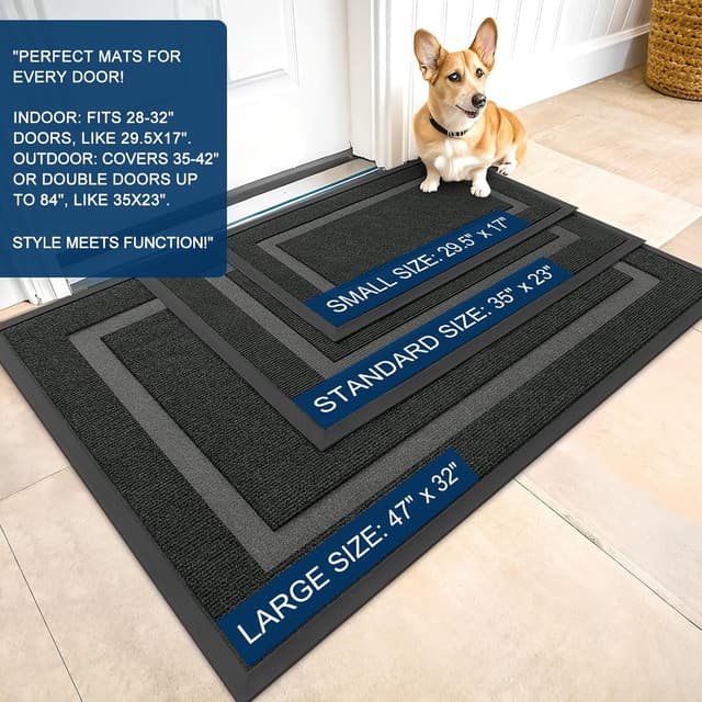Thumbnail 2 de OLANLY Front Door Mat 29.5x17 — Indoor Outdoor Doormat