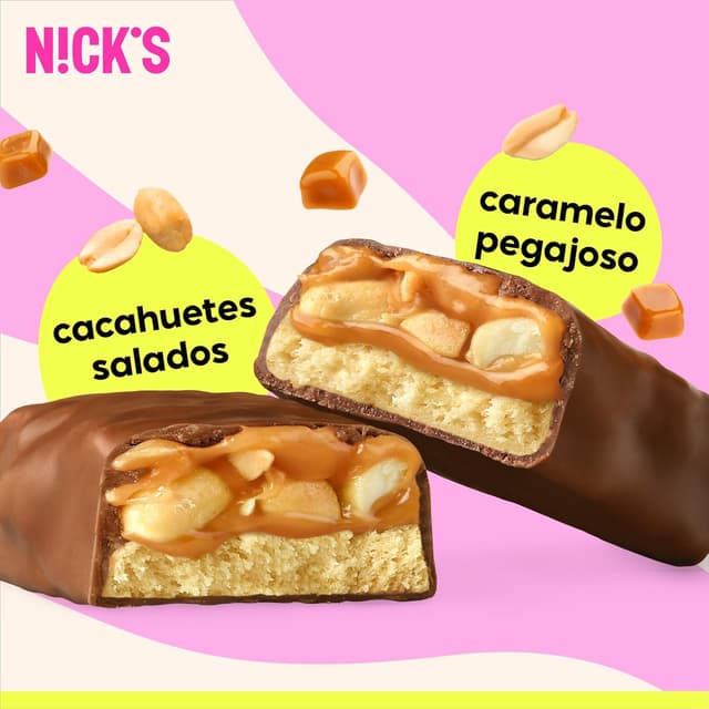 Thumbnail 4 de NICKS Barritas proteicas cacahuetes salados 50 g