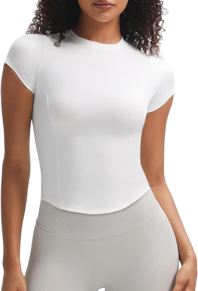 Detalle de Aoxjox Women's GEO Baby Tee crop top