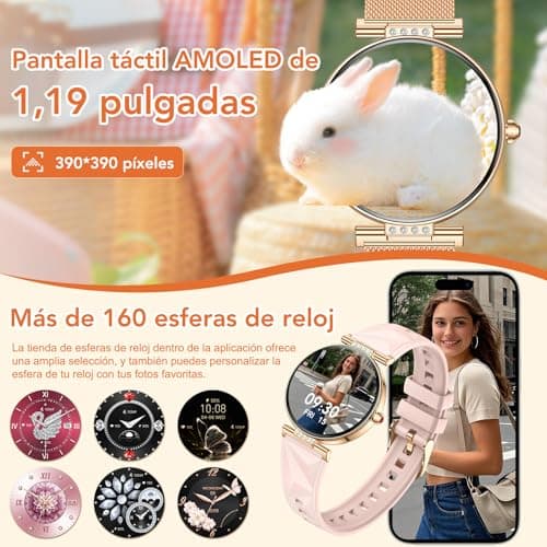 Thumbnail 3 de CIVO Reloj Smart Mujer Oro Rosa ✨ - Llamadas y Mensajes