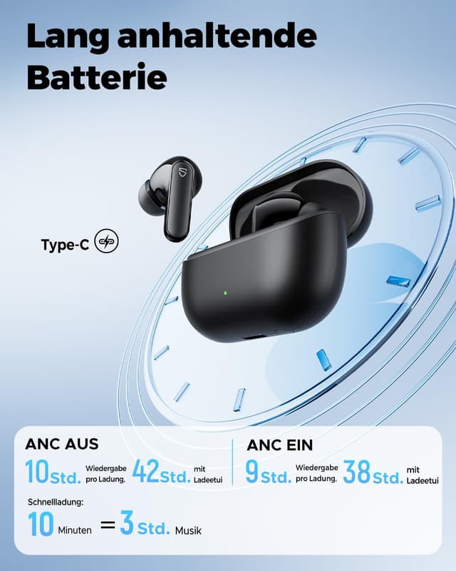 Thumbnail 4 de SoundPEATS Q3 Pro In Ear Kopfhörer 42H Spielzeit