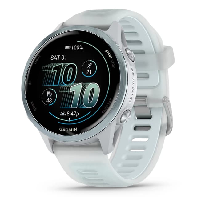 Detalle de Garmin Forerunner 570 42mm Blanco/Azul