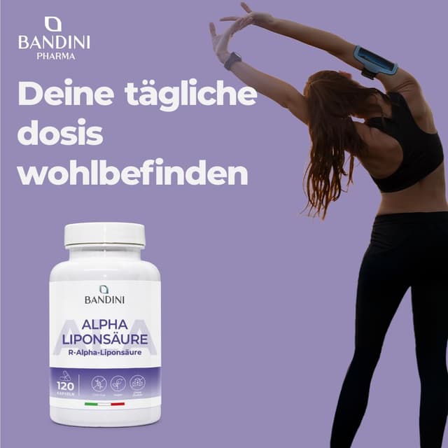 Detalle 2 de Bandini Alpha-Liponsäure 650 mg 120 Kapseln