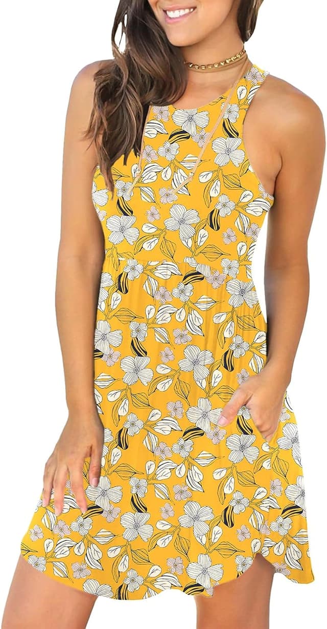 Thumbnail 5 de HiMONE 2025 Summer Vacation Dresses for Women (Sleeveless Sundress)