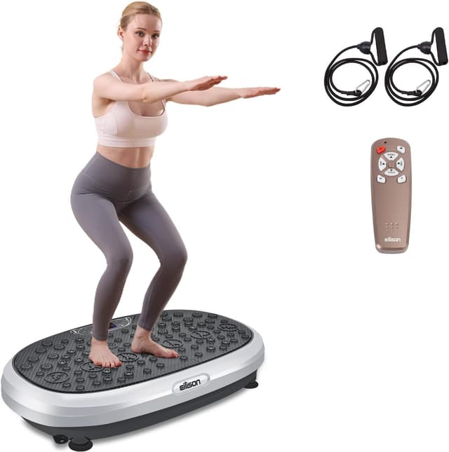 Detalle de EILISON FITABS 3D Vibration Plate Exercise Machine with Seat (Acupressure/3D Vibration Platform)