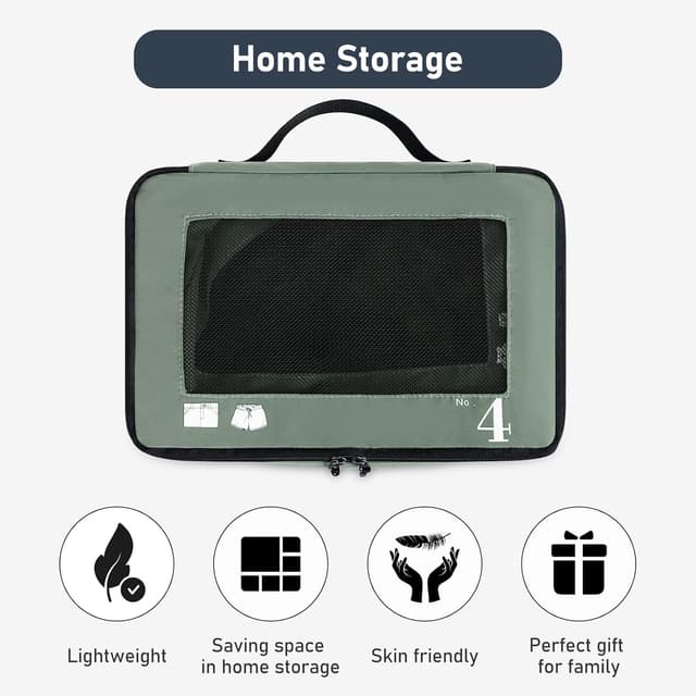 Thumbnail 6 de ECOHUB Packwürfel 7‑teilig Reise-Organizer Grün