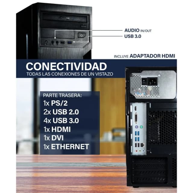 Detalle 2 de Hyper Byte Basic Ryzen 3 3200G 240GB SSD ordenador 🖥