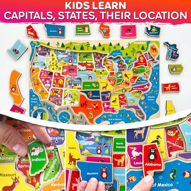 Thumbnail 1 de QUOKKA Puzzles 3‑Set for Kids Ages 3‑6 🧩