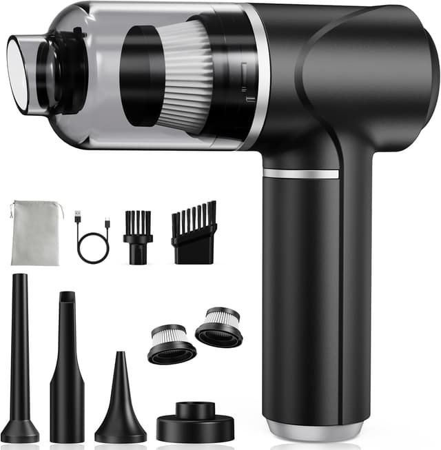 Detalle de Piarhlie Akku-Handstaubsauger kabellos (30 kPa) – Mini-Autostaubsauger mit bürstenlosem Motor