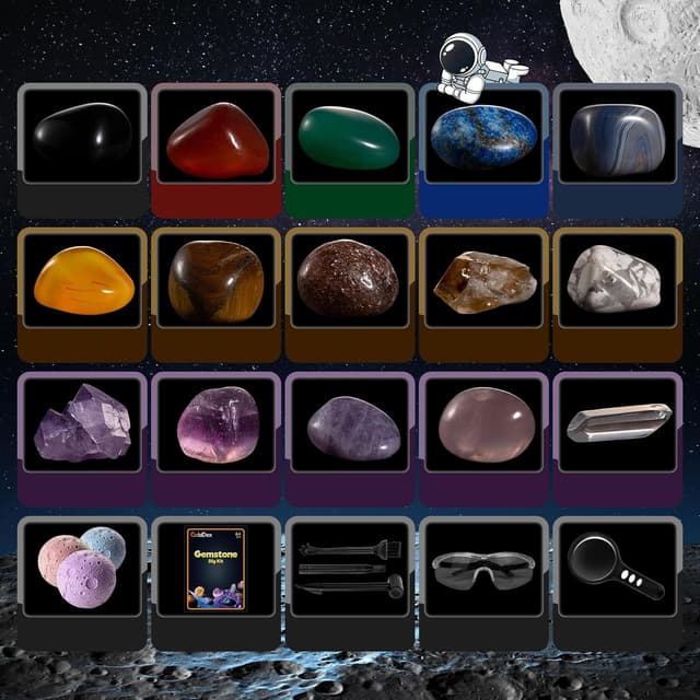 Thumbnail 2 de GobiDex Cristaux et Pierres 15 pièces