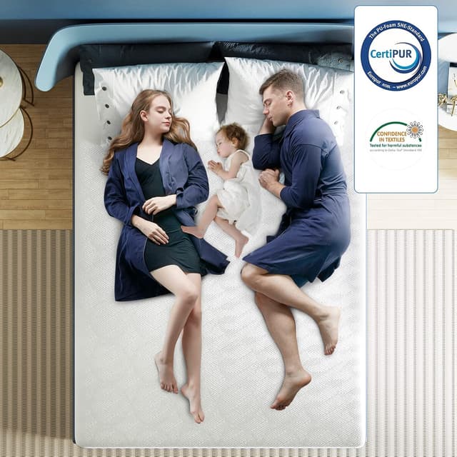 Thumbnail 1 de Wowttrelax Double Memory Foam Mattress 8 Inch