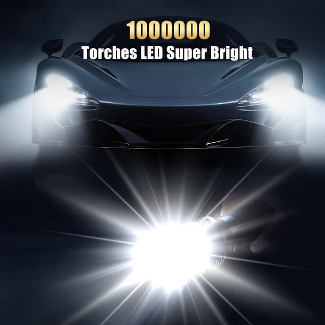 Detalle de JAY-PARK Torches 1,000,000 lumens LED torch 🔦