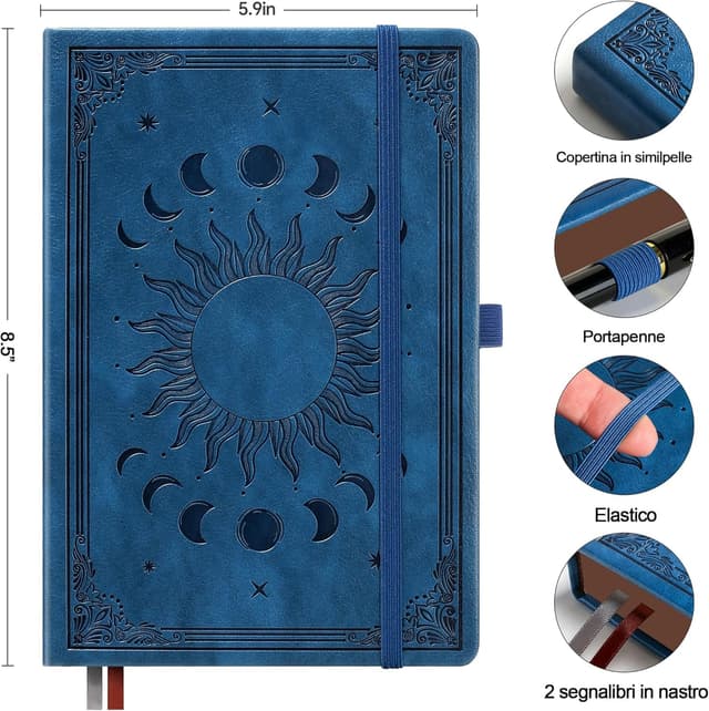 Detalle de HwxBen Diario B5 con penna, 360 pagine