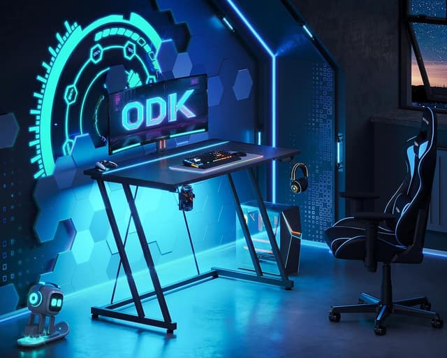 Detalle 2 de ODK Scrivania Gaming 100 × 50 cm