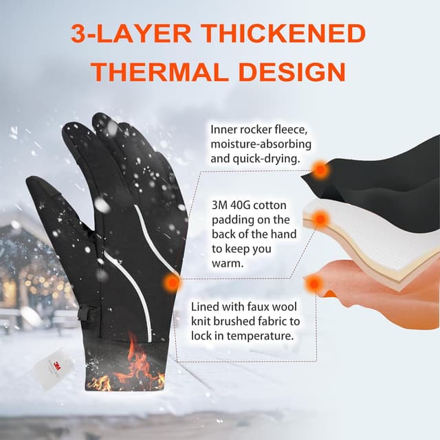 Thumbnail 1 de Origem Thermo Handschuhe 3M Thinsulate Thermo-Handschuhe