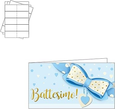 Imagen de ARKRAFT Tarjetas para bomboneras de bautizo de niño 🎉, paquete 20 en OfertitasTOP