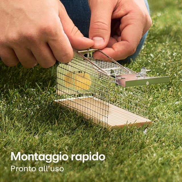 Detalle 2 de Praknu Trappola per topi viva 4 pezzi 🐭