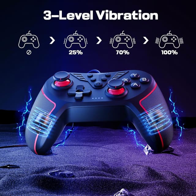 Detalle de PC wired controller for gaming, 79-inch cord