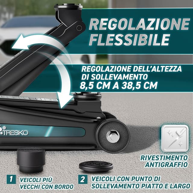 Thumbnail 6 de TRESKO Cric idraulico 2,5T con 85–385 mm