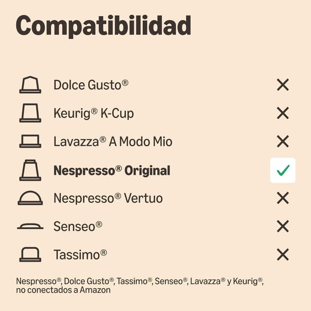 Thumbnail 3 de by Amazon Ristretto Cápsulas Nespresso Tueste Medio, 100 unidades