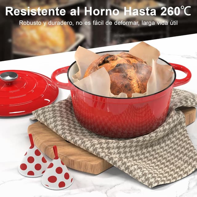 Thumbnail 4 de Topbooc Olla de Hierro Fundido 26 cm 🍲