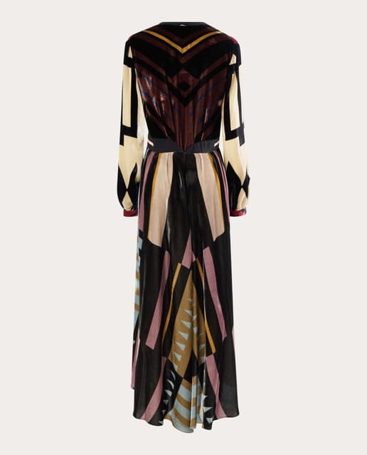 Thumbnail 1 de Volantis Vestido largo Wagón de terciopelo de seda