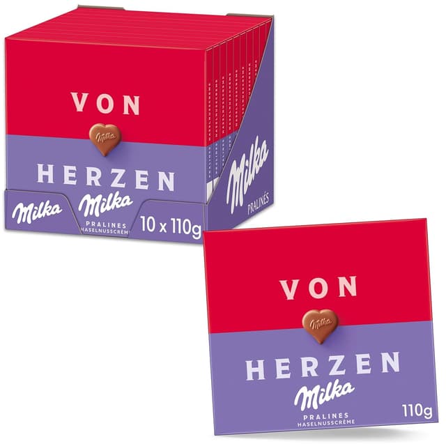 Thumbnail 3 de Milka Hab dich lieb Pralinen 10 × 110g 🍫