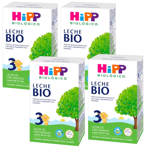 Detalle de HIPP Leche Biológica Crecimiento 3 BIO +12m 4x500g