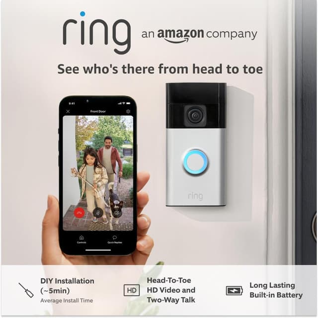 Detalle de Ring Battery Video Doorbell 1440p 📹