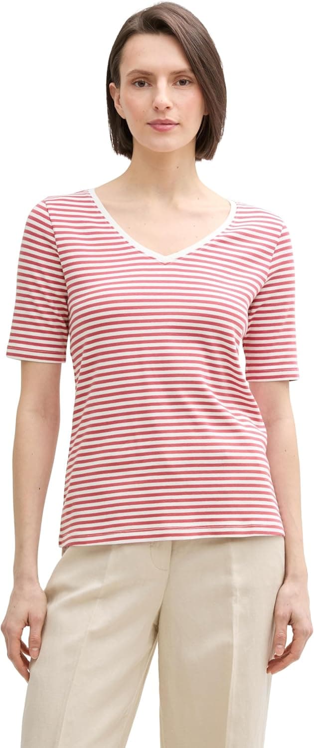 Imagen de Tom Tailor 1045563 T-Shirt da donna: maniche corte e comfort per l’uso quotidiano en OfertitasTOP