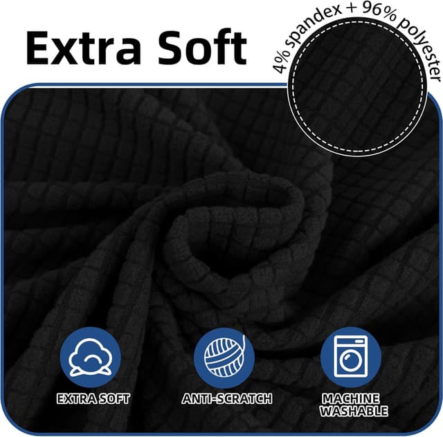 Detalle de Ystyle housse de chaise extensible 4 pièces