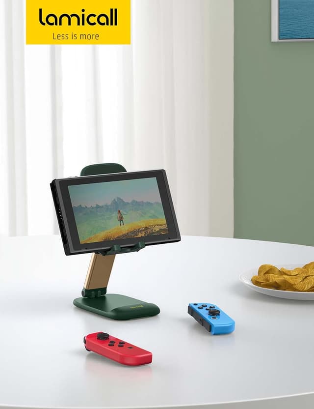 Thumbnail 6 de Lamicall Adjustable Phone Stand for Desk (Foldable) in Green – Height & Angle Adjustable for 4–8 inch phones