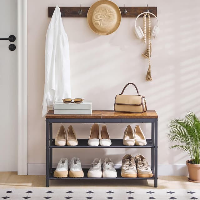 Detalle 2 de HOOBRO 3-Tier Shoe Bench