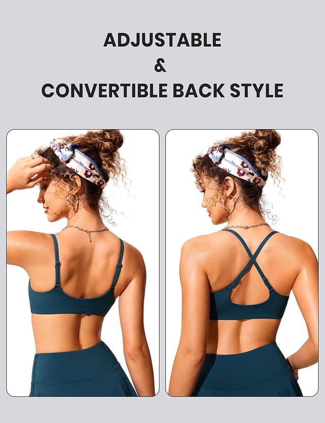 Detalle de Haut de bikini CRZ YOGA à bretelles spaghetti réglables et coussinets amovibles