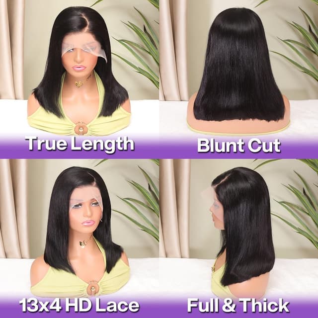 Thumbnail 2 de HIRIREMY 13x4 HD Lace Front Bob Wig