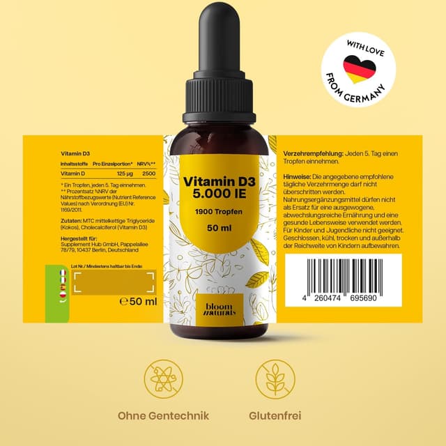 Thumbnail 5 de Vitamin D3 Tropfen Hochdosiert 5000 IE