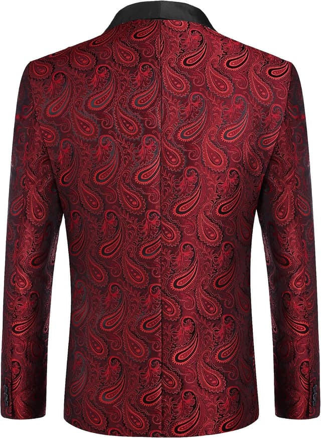 Thumbnail 2 de COOFANDY Floral Tuxedo Jacket