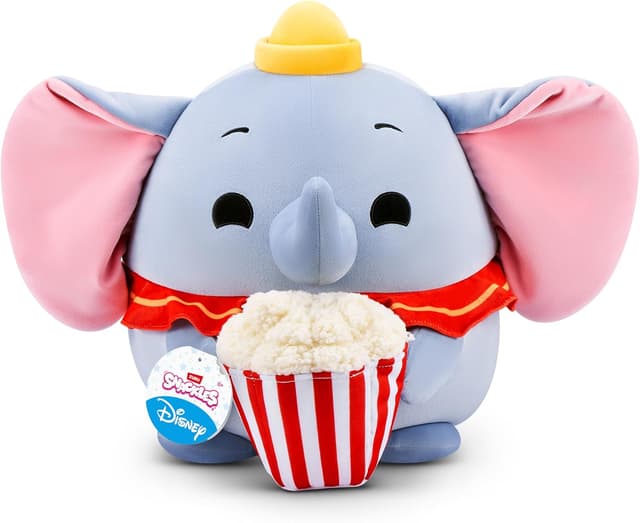 Detalle de Disney Snackles 14-inch Plush Dumbo & Popcorn by ZURU