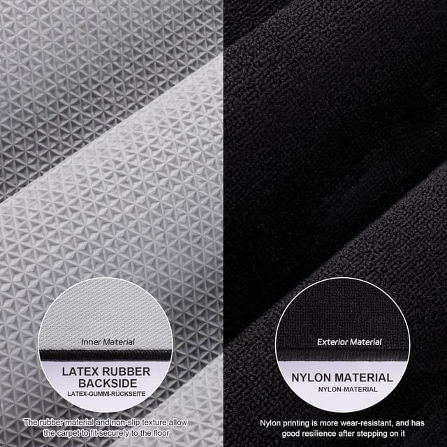 Detalle 2 de Cyeelife Dart-Teppichmatte 297 x 66 cm mit rutschfester Gummirückseite